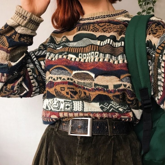 Tosani Colorful 3D Knit Crew Neck Sweater - Picture 3 of 10